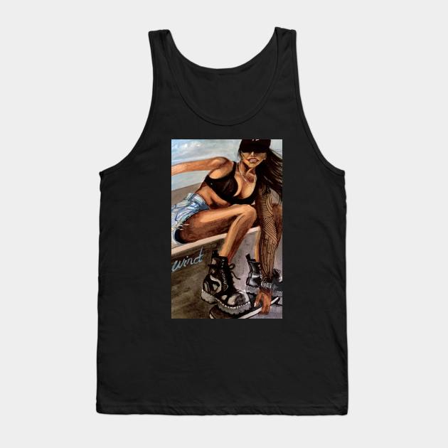 Feel the wind Tank Top by The artist of light in the darkness 